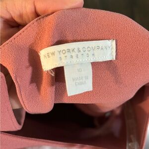 Mauve/pink dress only worn once. Size 10 from New York and Company